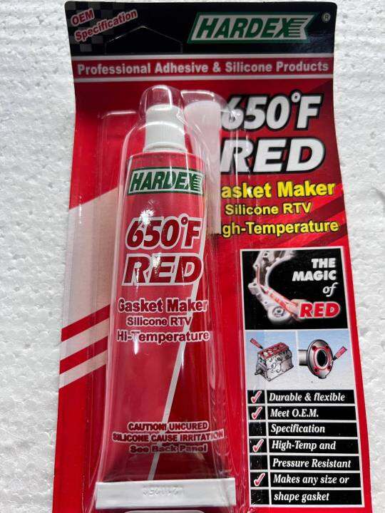 Hardex Red Hi-Temp RTV Silicone Gasket Maker 85.2g | Lazada PH