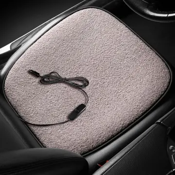 New Car Heated Seat Cushion, Winter Plush Single Piece Car Seat