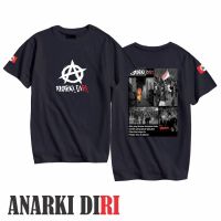 แฟชั่นใหม่ราชาดอกไม้ Slank Baju Slank Poppies Slank อนาธิปไตย Ri Kupu สีฟ้า 2023