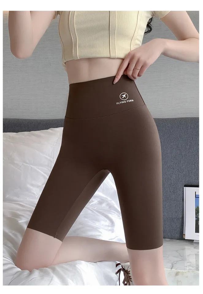 Shark Skin Five-Point Leggings Women's Outer Wear Anti-Exposure Thin Tight  Summer Yoga Shorts Weight Loss Pants