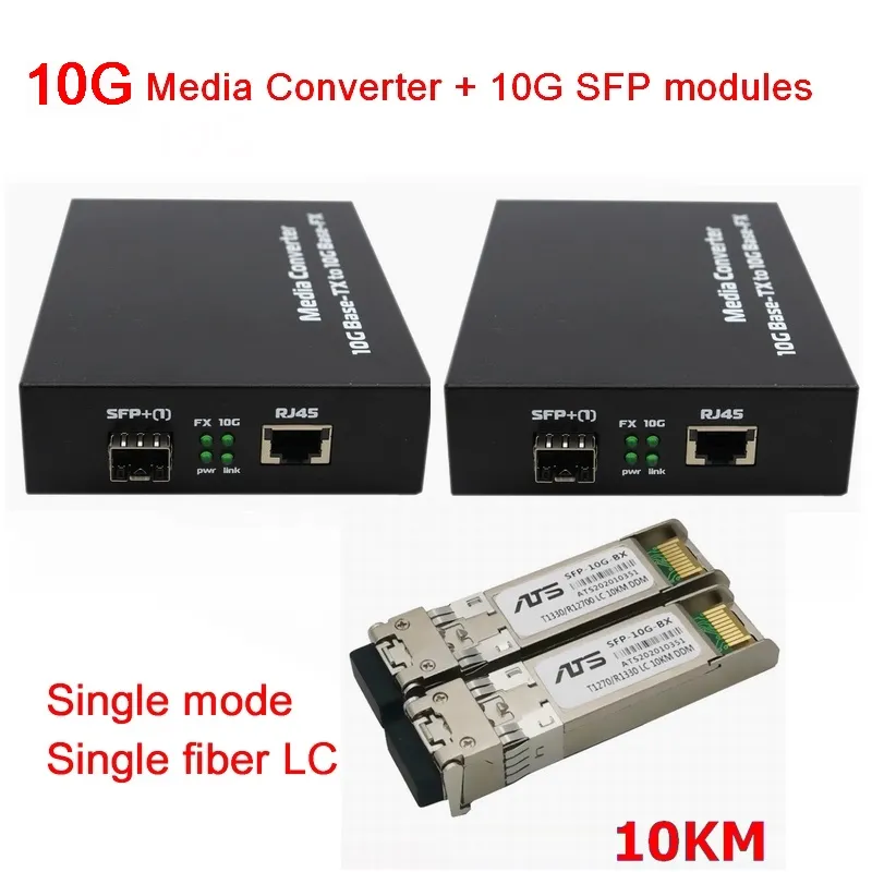 10G switch sfp+ to sfp+ 10g media conerter switch ethernet switch gigabit 10gb  switch fiber optic Long Distance