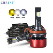 CarTnT 1 Cặp Bóng Đèn Canbus 120W 24000LM H11 H1 H3 H7 Đèn Pha LED H8 H9