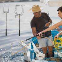 Multifunctional Dock Hook Dock Hook Telescopic Threader Threaded Ship Boathook Long-distance Accessories X2S4