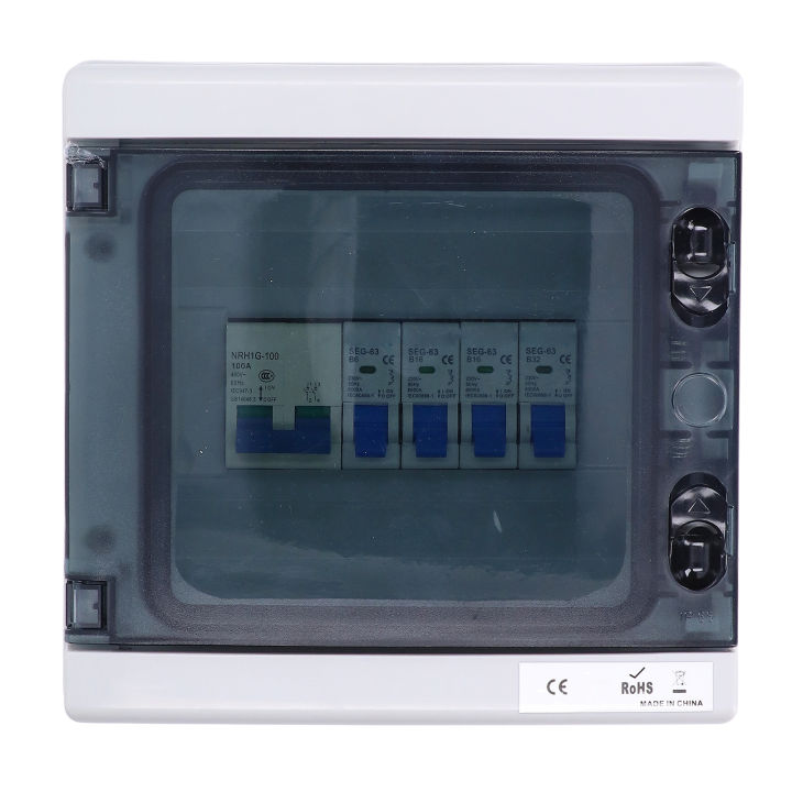 กล่องกระจาย-4-ทิศทางกันน้ำ-4mcb-สวิตช์หลัก-100a-กล่องแยก-230v-สำหรับ-home