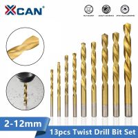 ◐♞卐 XCAN Twist Drill Bit 1.5-12mm HSS Titanium Coated Gun Drill Hole Cutter Wood Metal Drill Bit Set Woodworking Tool