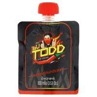 ซอสพริก ตัวดัง Hot Chili Sauce Made By Todd 100 g.