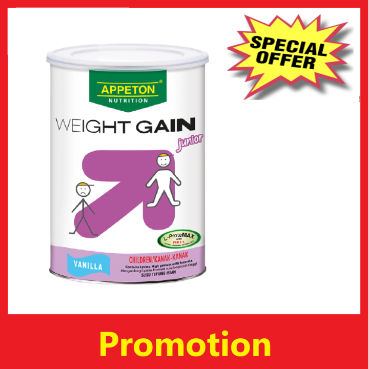 Junior Appeton Weight Gain Junior Vanilla Flavour 450g Tambah berat