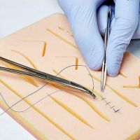 High Simulation Skin Suture Model with Multi Types Wounds Suture Training Fake Skin Pads Tools for Medical Student