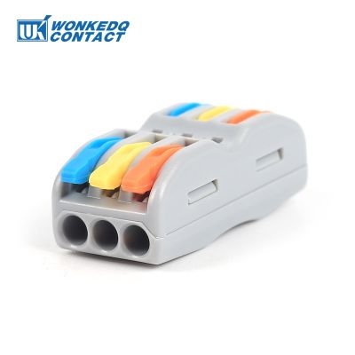 10/50/100Pcs 222-423 Mini Wire Connect With Lever 6-Conductor 12 AWG Cable Terminal Block Compact Inline Splicing Connector