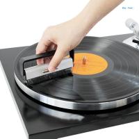 Turntables Cleaning Tool Cleaner Phonograph  Brush Pad Soft Black Scrubbing Carbon Fiber Anti Static Handle Vinyl Electrical Connectors