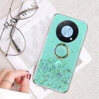 เคสเลื่อมเงางามกากเพชรสำหรับ Huawei Nova Y90เคสลายดวงดาวบนท้องฟ้าพร้อมวงแหวนสำหรับโนวา Y90ปกอ่อน