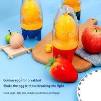 Egg Scrambler Portable Manual Egg Shakers Egg White And Yolk Spin Mixer Egg Scrambler With Slicer And Drawstring For Making B4A9