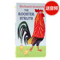 Richard Scarry S the rooster struts happy Rooster English original picture book cardboard book I am a bunny childrens book 0-3 years old English learning Scully