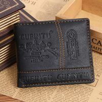 2023 Leather Men Wallet Dollar Price Short Wallet Casual Mens Clutch Money Purse Bag Male Bussiness Credit Card Holder Wallets