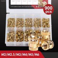 ✺ Insert Nut Assortment Kit M2 M2.5 M3 M4 M5 M6 Brass Female Thread Knurled Embedment Nuts for 3D Printing Injection 900/1300 Pcs