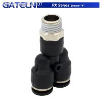 10Pcs PX Series Branch Y quot;quick Pressure Regulator Pipe Throttle Valve Compressor Accessories Pneumatic Fitting PX4-02 PX6-02