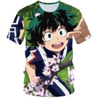 4-20 Years Kids Cool Funny T-Shirt Boys/Girls Japanese Boku No Hero Academia Anime T Shirts Children My Hero Academy 3d Tshirts