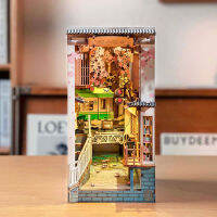 (ร้อน) Robotime Rolife หนังสือซอกชุดเรื่องราวในหนังสือ4ชนิด DIY ไม้บ้านขนาดเล็กเฟอร์นิเจอร์ซากุระ Densya TGB01 D Ropshipping