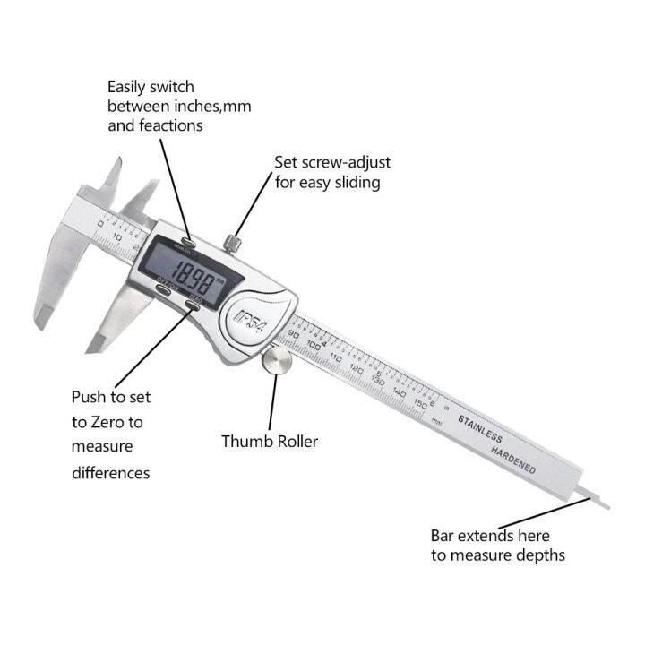 esplb-กันน้ำ-vernier-scale-ip54ความแม่นยำดิจิตอลอิเล็กทรอนิกส์สูง6นิ้ว150มม-เครื่องมือวัดคาลิปเปอร์เหล็กสแตนเลส