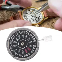 1 PCS NH36/NH36A Double Calendar Black Watch Movement 3 OClock Position Automatic Mechanical Watch Movement Replacement Parts