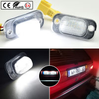 2ชิ้น LED สีขาวใบอนุญาตหมายเลขทะเบียนไฟ C An BUS 12โวลต์สำหรับ VW G Olf II MK2 1983-1992 J Etta II 1984-1991อุปกรณ์เสริมในรถยนต์ไฟท้าย