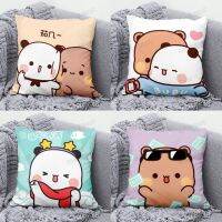 ❉✥ 40/50cm Bubu And Dudu Cute Love Printing Throw Pillow Cover Anime Soft Waist Sofa Cushion Throw Bedroom Pillows