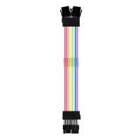 PSU Power Supply Extension Cable RGB ATX 24Pin PCI-E GPU Dual Rainbow 8Pin 6+2Pin 5V Cord Extension Cable PC Case Decoration