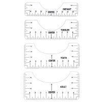 T-Shirt Ruler Guide Alignment Tool for Vinyl, Alignment Tool for Graphics T Shirt Centering Tool (Clear &amp; Transparent)