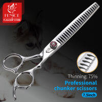 Fenice 7.5นิ้ว Professional Dog Grooming กรรไกรกรรไกรผอมบางสำหรับสุนัข JP440C Chunker Shears Groomer เครื่องมือ Items