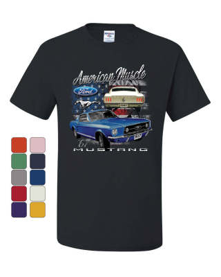 Ford Mustang Shelby 1967 Gt Tshirt American Made Muscle Cars Tee