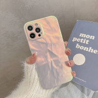 Rivel เคสโทรศัพท์ซิลิโคนนิ่มหลากสีลายเลเซอร์สำหรับ iPhone 14 13 12 11 Pro Max Plus X XR XS Max เคสโทรศัพท์แฟชั่นกันกระแทกพร้อมเลนส์คลุมทั้งหมดป้องกันกล้อง