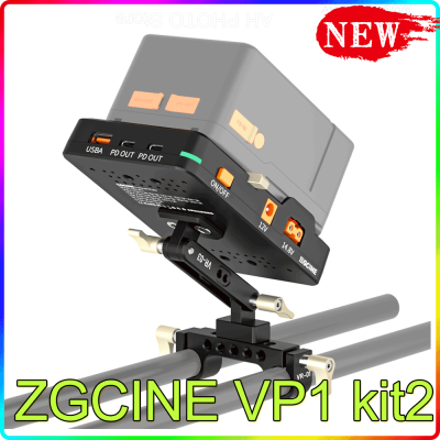 ZGCINE VP1 Kit2 V Mount Battery Adapter Plate With 15Mm Rod Clam Adjustable Arm Accessories For Canon Sony DSLR Cameras
