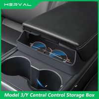 For Tesla Model 3 Model Y Center Armrest Hidden Storage Box Center Console Storage Organizer Interior Accessories