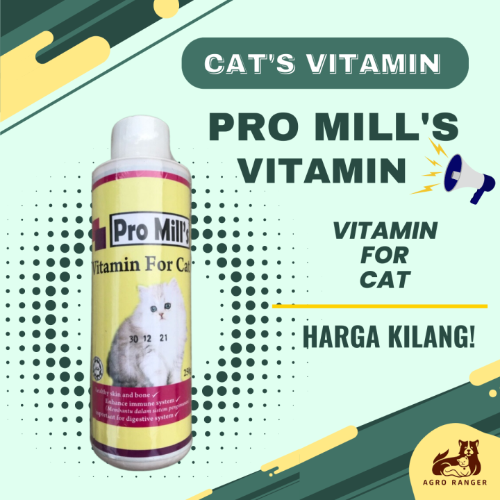 Pro Mill's Vitamin Untuk Kucing / Vitamin For Cat [250ml] Lazada