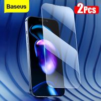 Baseus 2Pcs Screen Protector For iPhone 14 13 Pro Max 0.3mm Tempered Glass Full Cover Film For iPhone 2022 New Protective Glass