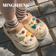MINGSHENGGiá trị cao tự làm giày có lỗ Sáng tạo sinh viên dễ thương Bao