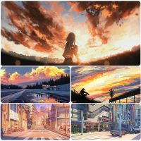 Beautiful Landscape Mouse Pad ins Style Super Large Anime Office Game Keyboard Desk Thickened Seaming Customization