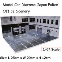 Diorama 1:64 Model Car Display Parking Lot Scenery Photo Background Station-เวอร์ชั่นญี่ปุ่น