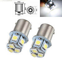 ไฟเลี้ยว LED 6V DC 1156 5050 8SMD,หลอดไฟสีขาว2ชิ้น