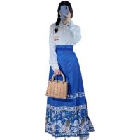 Hanfu กระโปรงสูทสไตล์สไตล์จีนมีเสื้อผ้ากุลสตรีแบบจีนพัฒนาชุดเสื้อผ้าชุดนักเรียนได้ทุกวัน