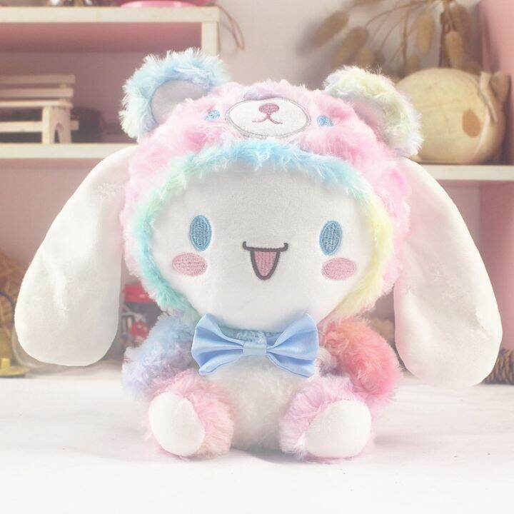 ของเล่นตุ๊กตาผ้ากำมะหยี่สีรุ้ง34สไตล์ลายการ์ตูน-sanrio-kuromi-my-melody-cinnamoroll-pochacco-pochacco-pompom-purin-สำหรับเด็กของขวัญประหลาดใจ