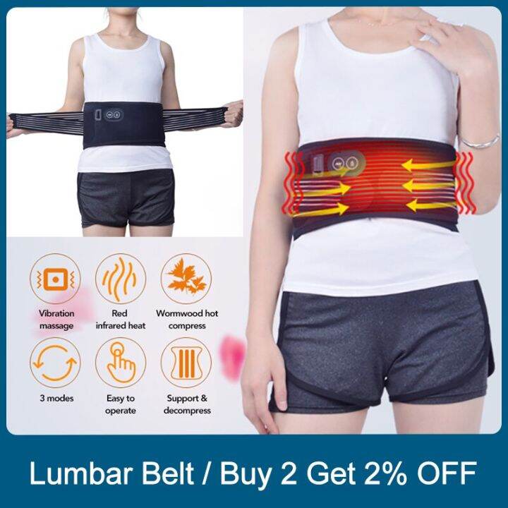 Electric Infrared Heating Lumbar Support for Back Pain Relieve Heat ...