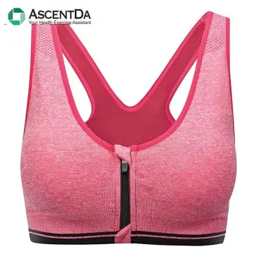 Women Halter Sports Bra High Support Impact Ruched Fitness Gym