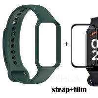 สายนาฬิกาข้อมือ พร้อมฟิล์มป้องกัน แบบเปลี่ยน สําหรับ XiaoMi Redmi smart band2 Watchstrap Redmi band 2 【QYUE】