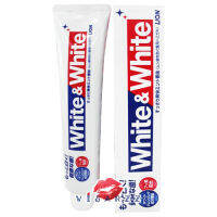 Lion White &amp; White Toothpaste 150g ยาสีฟันช่วยให้ฟันขาวสะอาด เพื่อสุขภาพของเหงือกและฟัน กลิ่น Fresh Mint หอมสะอาดสดชื่น