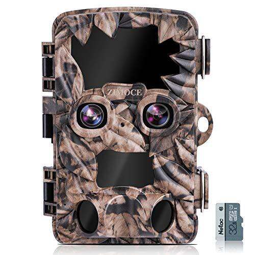 [PREORDER] Trail Camera 4K 20MP, ZIMOCE DualLens Wildlife Game Camera