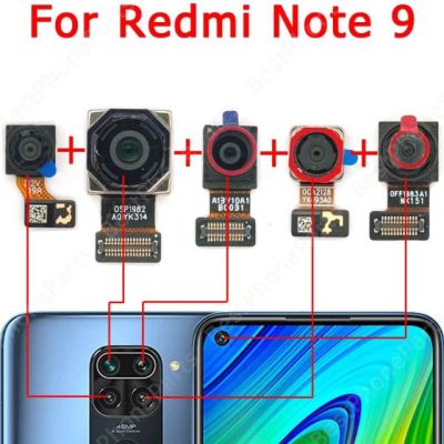 【♘COD Free Cas♘】 anlei3 สำหรับ Xiaomi Redmi Note 9ภาพเซลฟี่ด้านหน้ามองหลังด้านหน้าด้านหลังชิ้นส่วนอะไหล่แบบยืดหยุ่นโมดูลของกล้องขนาดเล็ก