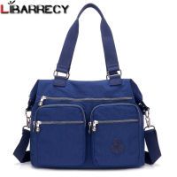 2022 Women Casual Handbag Designer Waterproof Shoulder Bag Large Capacity Travel Crossbody Bag for Women Nylon Cloth Blue Totes