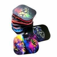 【YF】 10pcs 120design Tin Rolling Tray Jar Herbal Tobacco Smoking Accessories Hand smoking Metal Storage Plate Magnetic Cover kit