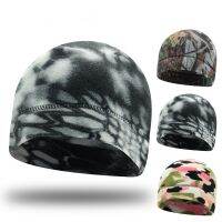 【YD】 Men‘s Beanie Corps Camouflage Thickened Male Outdoor Warm Windproof Elastic Polar Fleece Caps